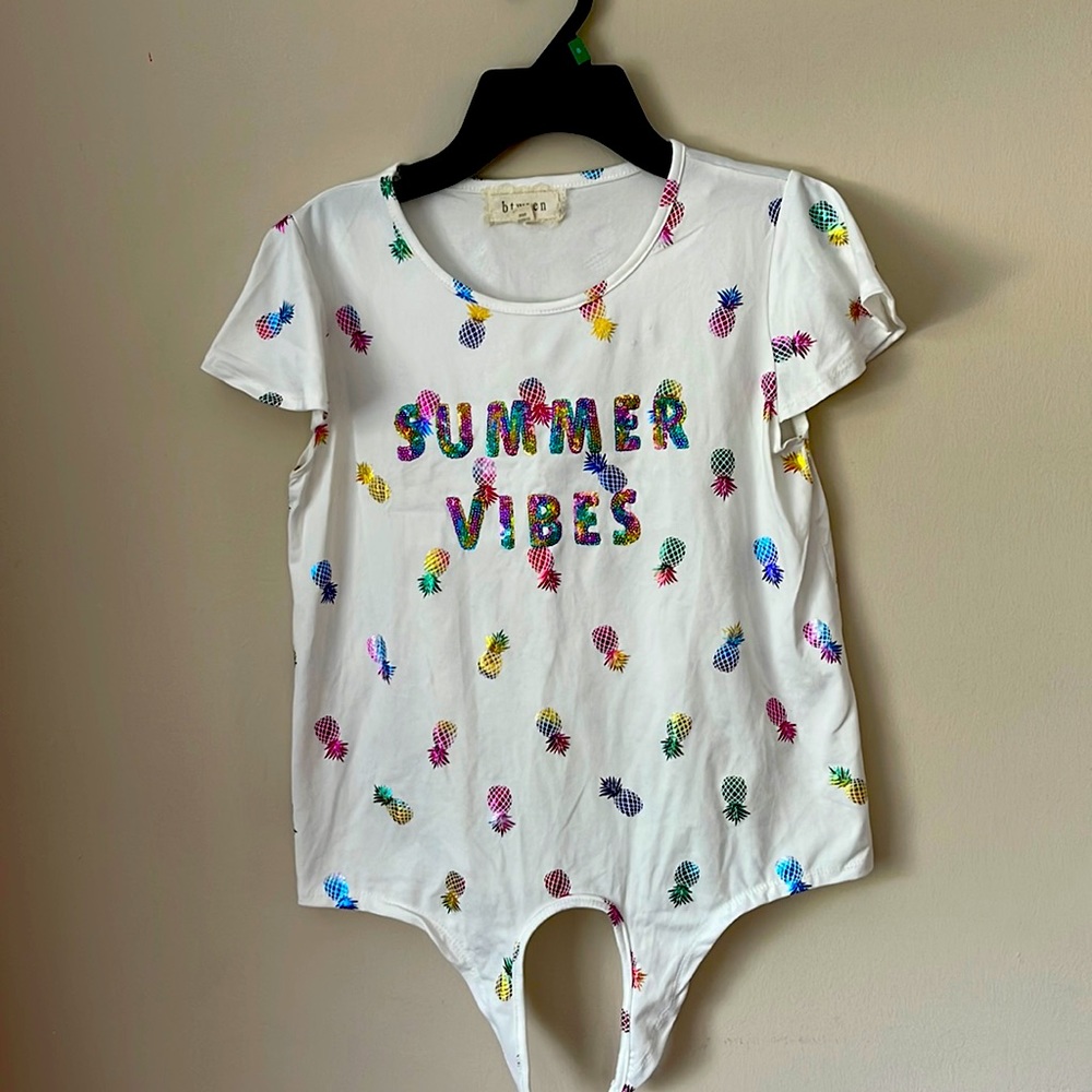 Little girls summe vibes shirt